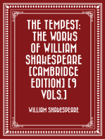 The Tempest: The Works of William Shakespeare [Cambridge Edition] [9 vols.]