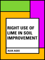 Right Use of Lime in Soil Improvement