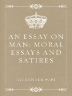 An Essay on Man; Moral Essays and Satires