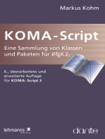 KOMA-Script: eine Sammlung von Klassen und Paketen für LaTeX 2ε