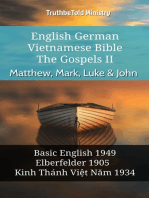 English German Vietnamese Bible - The Gospels II - Matthew, Mark, Luke & John: Basic English 1949 - Elberfelder 1905 - Kinh Thánh Việt Năm 1934