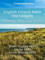 English French Bible - The Gospels - Matthew, Mark, Luke and John: Basic English 1949 - Darby 1890 - Louis Segond 1910