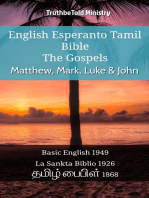 English Esperanto Tamil Bible - The Gospels - Matthew, Mark, Luke & John: Basic English 1949 - La Sankta Biblio 1926 - தமிழ் பைபிள் 1868