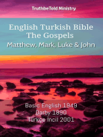 English Turkish Bible - The Gospels - Matthew, Mark, Luke and John: Basic English 1949 - Darby 1890 - Türkçe İncil 2001