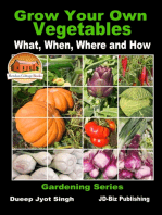 Grow Your Own Vegetables: What, When, Where and How