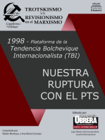1998 Plataforma de la Tendencia Bolchevique Internacionalista (TBI) - Nuestra ruptura con el PTS