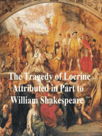 The Lamentable Tragedy of Locrine, Shakespeare Apocrypha