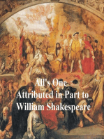 All's One or a Yorkshire Tragedy, Shakespeare Apocrypha