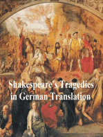 Shakespeare Tragedies in German translation: seven plays