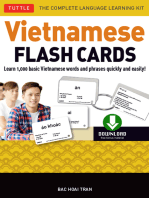 Vietnamese Flash Cards Ebook: The Complete Language Learning Kit (200 digital flash cards, 32-page Study Guide, free download or stream native-speaker audio recordings)