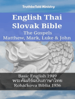 English Thai Slovak Bible - The Gospels - Matthew, Mark, Luke & John: Basic English 1949 - พระคัมภีร์ฉบับภาษาไทย - Roháčkova Biblia 1936