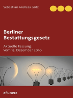 Berliner Bestattungsgesetz: Aktuelle Fassung vom 15. Dezember 2010