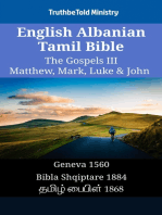 English Albanian Tamil Bible - The Gospels III - Matthew, Mark, Luke & John: Geneva 1560 - Bibla Shqiptare 1884 - தமிழ் பைபிள் 1868