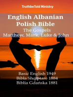 English Albanian Polish Bible - The Gospels - Matthew, Mark, Luke & John: Basic English 1949 - Bibla Shqiptare 1884 - Biblia Gdańska 1881