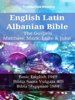 English Latin Albanian Bible - The Gospels - Matthew, Mark, Luke & John: Basic English 1949 - Biblia Sacra Vulgata 405 - Bibla Shqiptare 1884