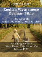 English Vietnamese German Bible - The Gospels - Matthew, Mark, Luke & John: Basic English 1949 - Kinh Thánh Việt Năm 1934 - Menge 1926