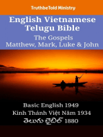 English Vietnamese Telugu Bible - The Gospels - Matthew, Mark, Luke & John: Basic English 1949 - Kinh Thánh Việt Năm 1934 - తెలుగు బైబిల్ 1880