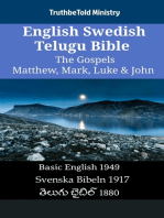 English Swedish Telugu Bible - The Gospels - Matthew, Mark, Luke & John: Basic English 1949 - Svenska Bibeln 1917 - తెలుగు బైబిల్ 1880