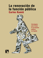 La renovación de la función pública: Estrategias para frenar la corrupción política en España