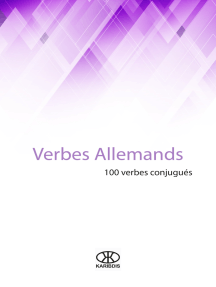 Verbes allemands (100 verbes conjugués)