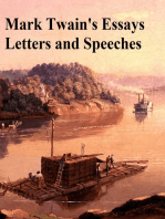 Mark Twain's Essays Letters and Speeches