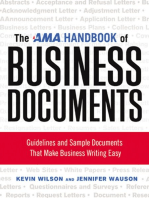 The AMA Handbook of Business Documents: Gudielines and Sample Documents That Make Busienss Writing Easy