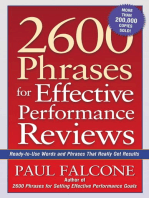 2600 Phrases for Effective Performance Reviews: Ready-to-Use Words and Phrases That Really Get Results