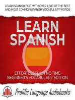 Learn Spanish Effortlessly in No Time – Beginner’s Vocabulary Edition