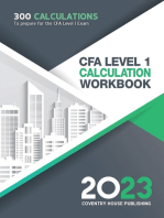 CFA Level 1 Calculation Workbook: 300 Calculations to Prepare for the CFA Level 1 Exam (2022 Edition)