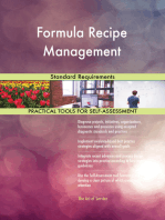 Formula Recipe Management Standard Requirements