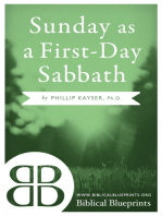 Sunday as a First-Day Sabbath
