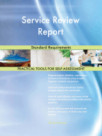 Service Review Report Standard Requirements