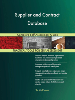 Supplier and Contract Database Complete Self-Assessment Guide