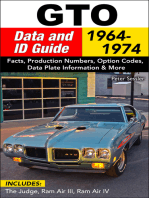 GTO Data and ID Guide: 1964-1974: Includes: The Judge, Ram Air III, Ram Air IV