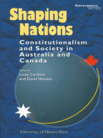 Shaping Nations: Constitutionalism and Society in Australia and Canada