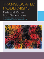 Translocated Modernisms: Paris and Other Lost Generations