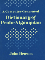 A computer-generated dictionary of proto-Algonquian