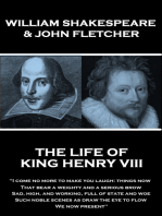 The Life of King Henry the Eighth: “I come no more to make you laugh: things now, That bear a weighty and a serious brow, Sad, high, and working, full of state and woe, Such noble scenes as draw the eye to flow, We now present”