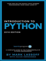 Introduction to Python 2018 Edition