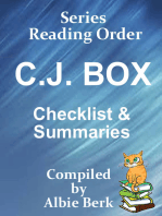 C.J. Box: Series Reading Order - with Summaries & Checklist - Compiled by Albie Berk