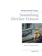 Sammlung Zürcher Erlasse: Band II: Staatsrecht