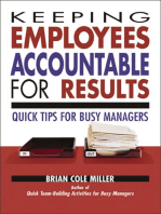 Keeping Employees Accountable for Results