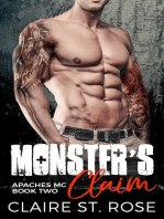 Monster's Claim: A Bad Boy Motorcycle Club Romance: Apaches MC, #2