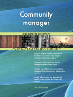 Community manager Standard Requirements
