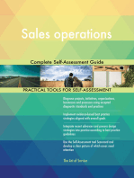 Sales operations Complete Self-Assessment Guide