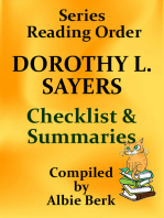 Dorothy L. Sayers: Series Reading Order - with Summaries & Checklist