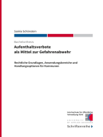 Aufenthaltsverbote als Mittel zur Gefahrenabwehr: Rechtliche Grundlagen, Anwendungsbereiche und Handlungsoptionen für Kommunen