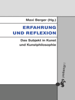 Erfahrung und Reflexion: Das Subjekt in Kunst und Kunstphilosophie