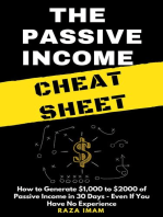 The Passive Income Cheat Sheet