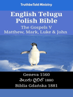 English Telugu Polish Bible - The Gospels V - Matthew, Mark, Luke & John: Geneva 1560 - తెలుగు బైబిల్ 1880 - Biblia Gdańska 1881